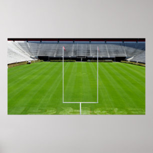 Fotbollssäten i College Football Stadium Poster