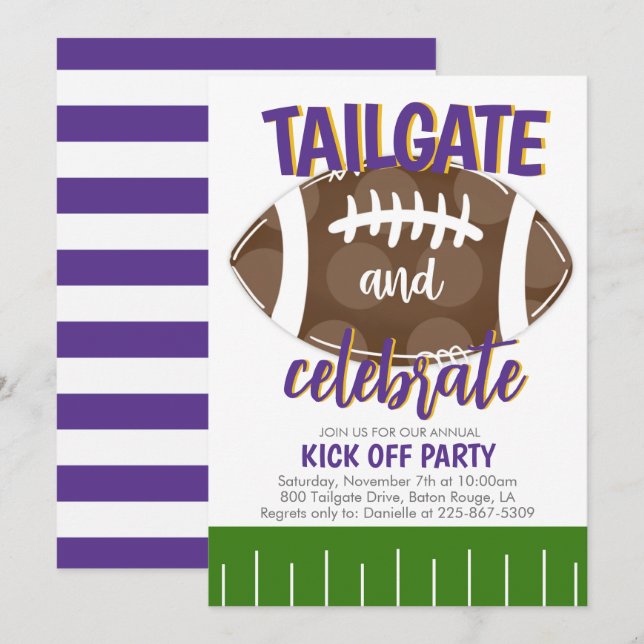 Fotbollssegelgering Inbjudan (Fram/baksida)