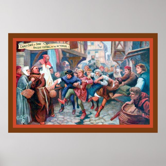 Fotbollsskåp 1400-talet - 1908 Art-kopia Poster (Framsidan)