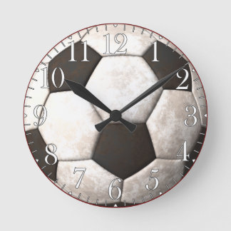 Fotbollsskåp - Ball Sports-älskare Clock Rund Klocka