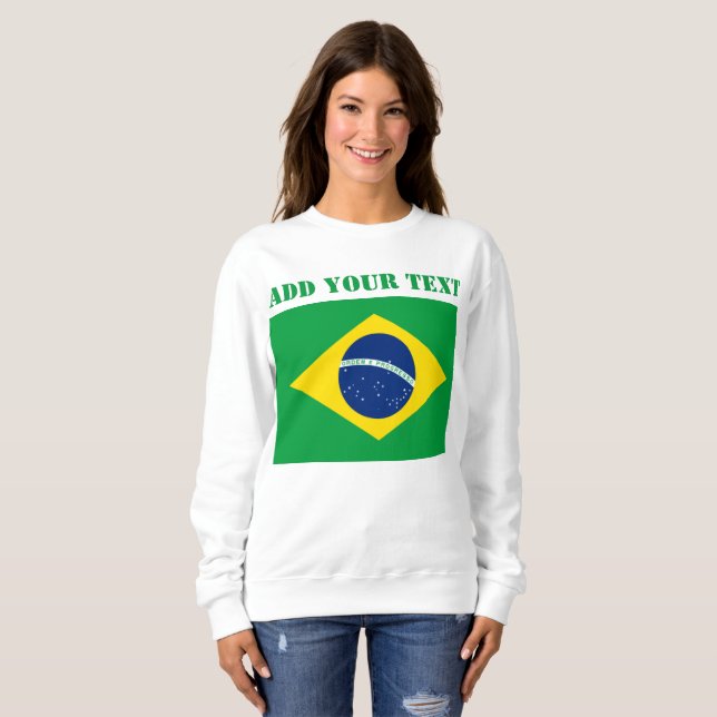 Fotbollsskåp i Brasilien Flagga Vm 2022 T Shirt (Hel framsida)