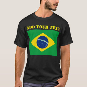 Fotbollsskåp i Brasilien Flagga Vm 2022 T Shirt