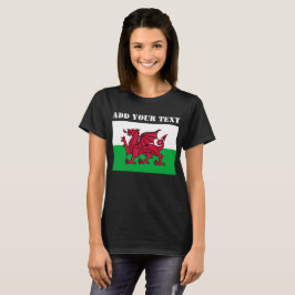 Fotbollsskåp i Wales Flagga 2022 T Shirt
