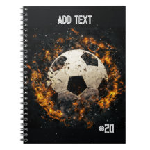 Fotbollsskena med Flames Spiral fotopatbok