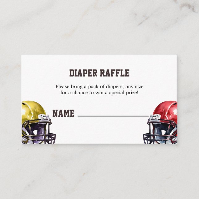 Fotbollsskena Raffle Biljett Tilläggskort (Framsida)