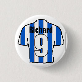 Fotbollsskiddesign. Fotboll Fläkt Button Badge Knapp