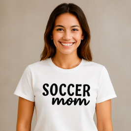 Fotbollsskjortan Mamma - enkel skriptdesign med hj T Shirt