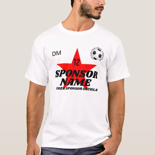 Fotbollsskjortan Skapar sitt eget fotbollslag T Shirt (Framsida)