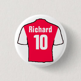 Fotbollsskjortans design för att anpassa sig. knapp