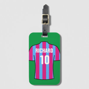 Fotbollsskjortor i Claret & Blue Bagagebricka