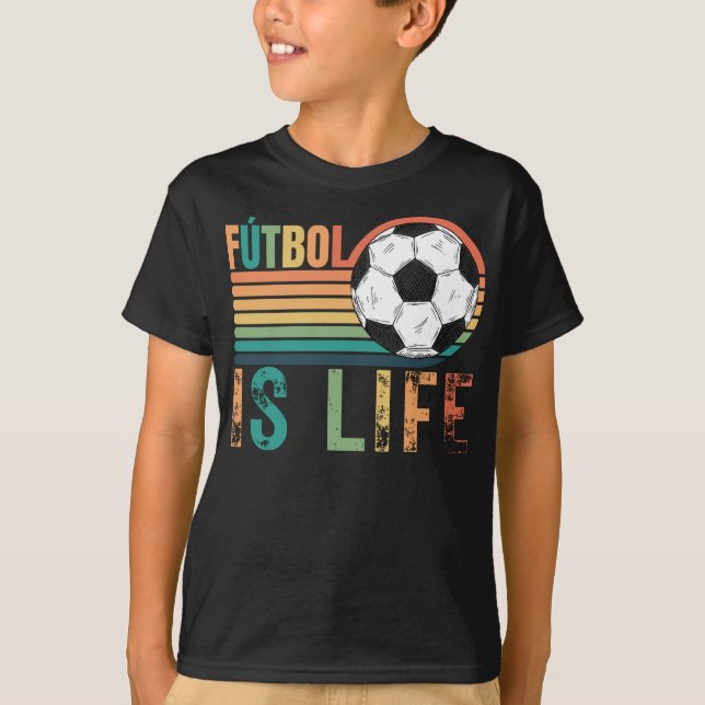 Fotbollsskjortor, Retro Stil Futbol IS-liv T Shirt (Framsida)