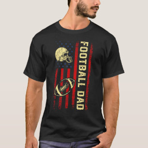 Fotbollsskon Pappa USA Flagga Fars dag, utsmycknin T Shirt