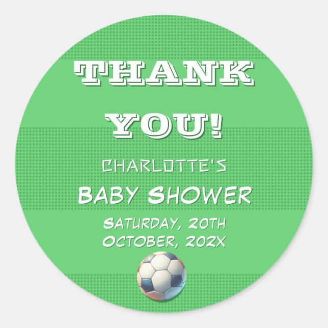 Fotbollsskon Pojke Runt Klistermärke (Framsida)