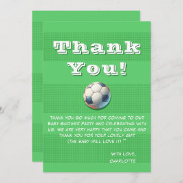 Fotbollsskon Pojke Tack Kort