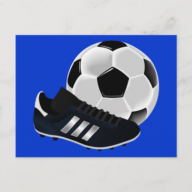 Fotbollsskor - 155947 - boll vykort (Framsida)