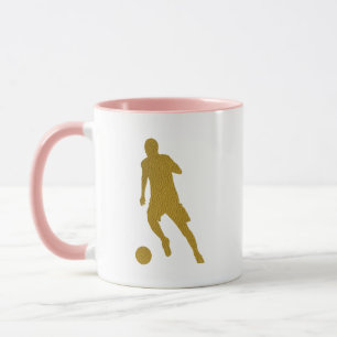 Fotbollsskor Coola Golden Leather-utseende Mugg