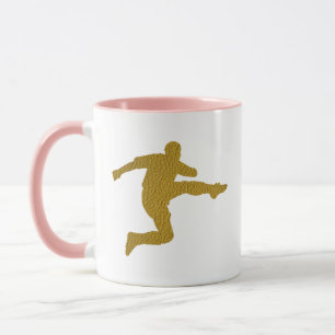 Fotbollsskor Coola Golden Leather-utseende Mugg