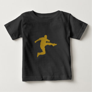Fotbollsskor Coola Golden Leather-utseende T Shirt