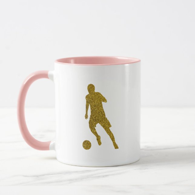 Fotbollsskor | Coola Guld Glitter Titta Mugg (Vänster)