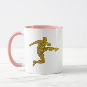 Fotbollsskor Coola Guld Glitter Titta Mugg