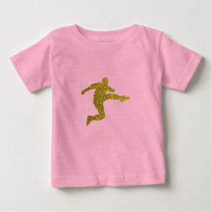 Fotbollsskor Coola Guld Glitter Titta T Shirt