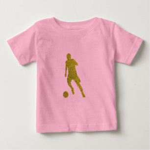 Fotbollsskor Coola Guld Glitter Titta T Shirt