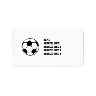 Fotbollsskor eller Returetiketter i Namn bricka Adressetikett