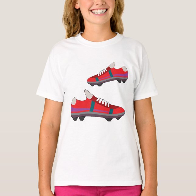 Fotbollsskor flickor T-Shirt (Framsida)
