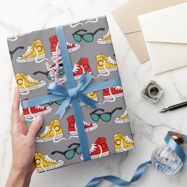 Fotbollsskor Mönster Presentpapper (Gifting)
