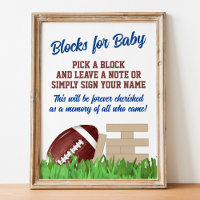 Fotbollsskuvblock för Baby-tecken