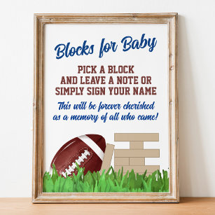 Fotbollsskuvblock för Baby-tecken Fototryck