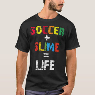 Fotbollssljus, flickor slime, fotbollsspelare t shirt