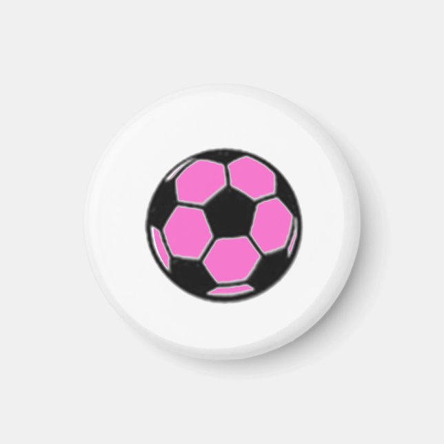 Fotbollsspel, MÄRKRE, Boll (Rosa) Magnet (Framsidan)
