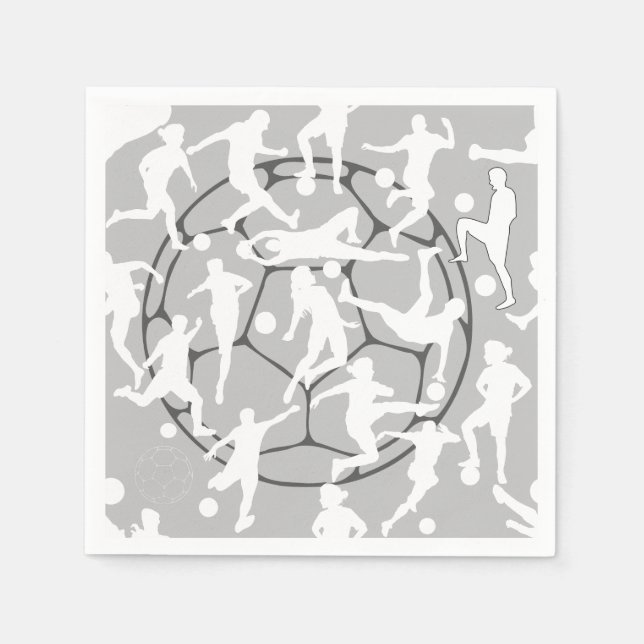 Fotbollsspel Mönster.b Pappersservett (Framsidan)