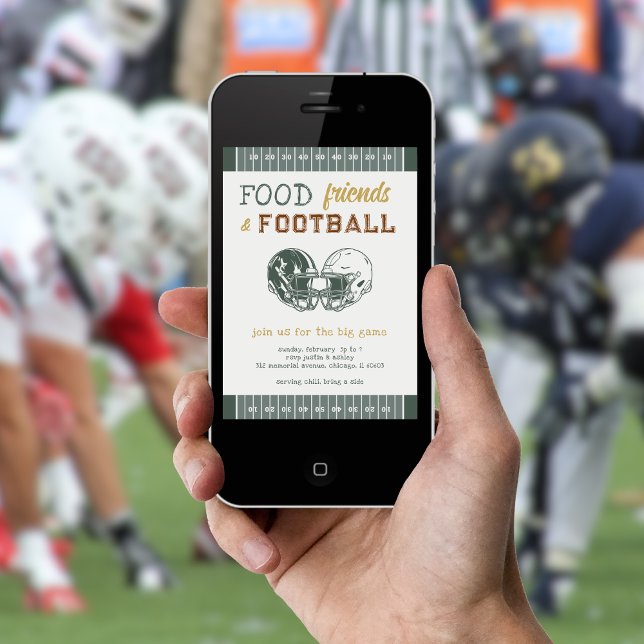 Fotbollsspel Night House Watch Party Inbjudningar (Skapare uppladdad)