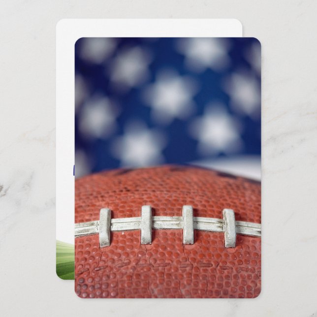 Fotbollsspel Party Inbjudningar (Fram/baksida)