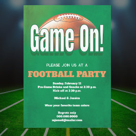 Fotbollsspel Party Inbjudningar