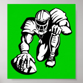 fotbollsspelare062 Spelaridrott Poster