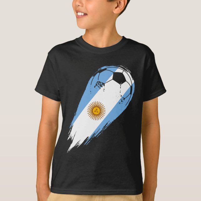 Fotbollsspelare Av Pride Argentina  T Shirt (Framsida)