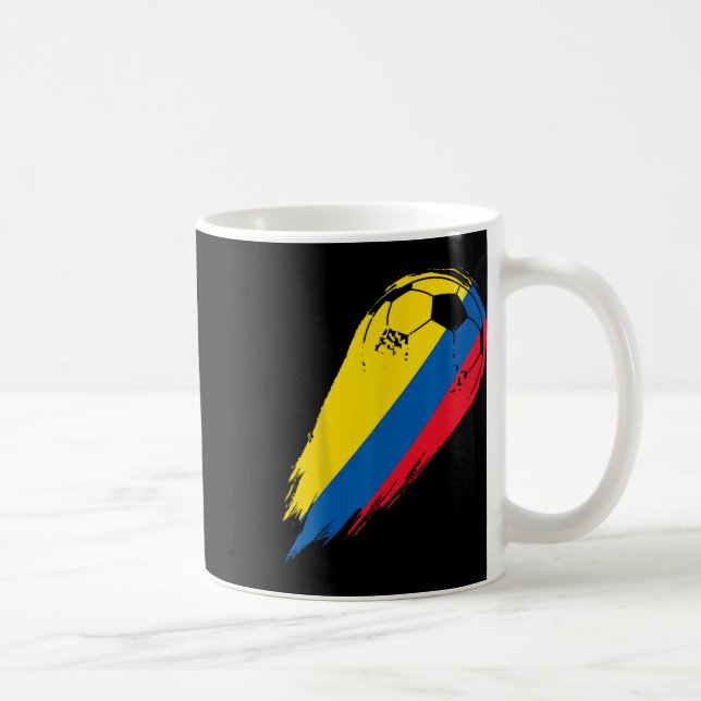 Fotbollsspelare Av Pride Colombia  Kaffemugg (Höger)