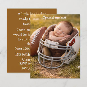 Fotbollsspelare Baby Shower Digital nedladdning  Inbjudningar