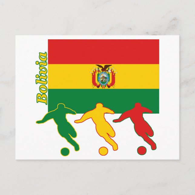 Fotbollsspelare - Bolivia Vykort (Framsida)