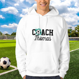 Fotbollsspelare Boll Paint Stänk Namn Sports Hoodie