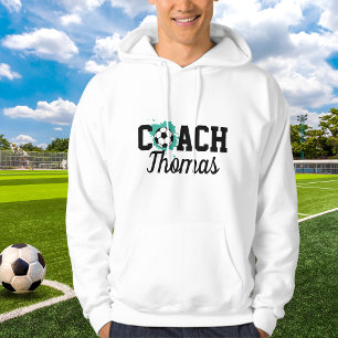 Fotbollsspelare Boll Paint Stänk Namn Sports Hoodie