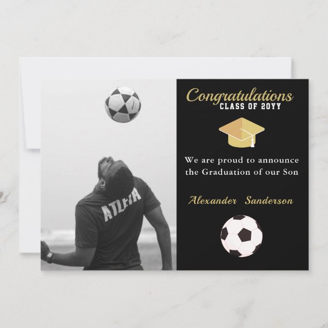  Fotbollsspelare examen Foto fest  Meddelande (Framsida)