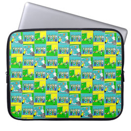 Fotbollsspelare & fans laptop sleeve