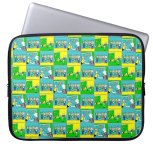 Fotbollsspelare & fans laptop sleeve