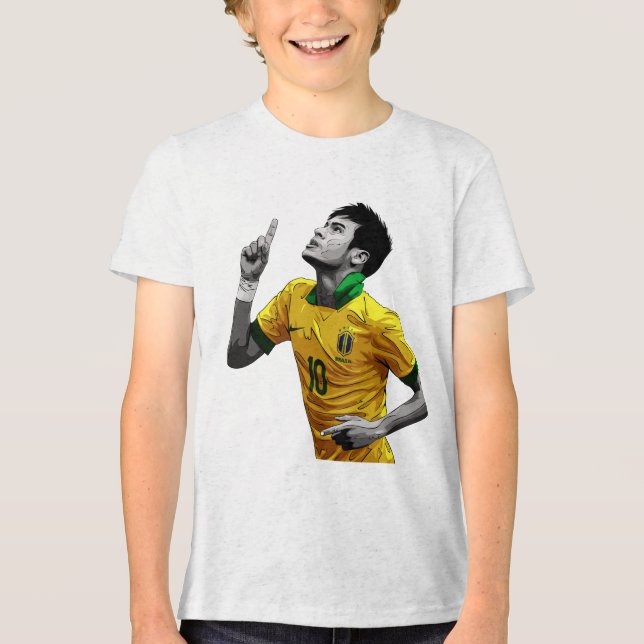 Fotbollsspelare Firande Pose T-Shirt (Framsida)