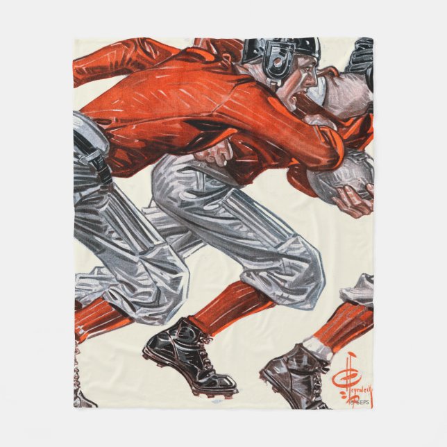 Fotbollsspelare Fleecefilt (Framsidan)