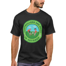 Fotbollsspelare föds i oktober alternativ design